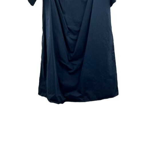Zara Trafaluc Collection Off Shoulder Shift Dress Navy Size Large Short Sleeve - Picture 4 of 10
